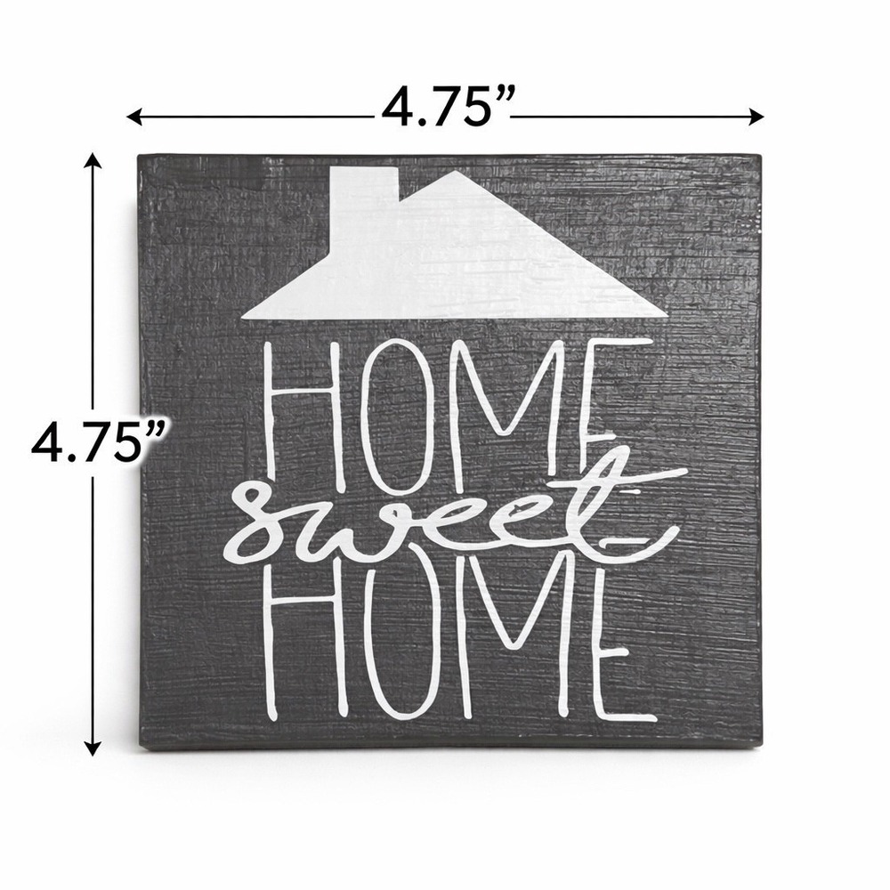 Home Sweet Home Wooden Block Sign Rustic Farmhouse Decor Shelf Sitter - Picture 3 of 4
